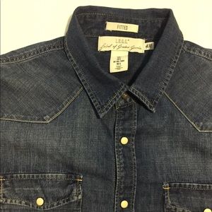 H&M Denim Button Down Shirt